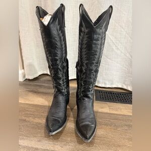 Old Gringo Black Heeled Cowboy Boots